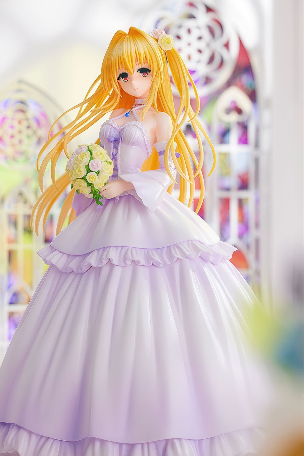 To Love Ru Yami Wedding Dress 9.1in 1/7 Anime Figure PVC Statue Kadokawa NIB