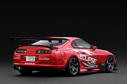 Toyota Supra RZ JZA80 ORIDO-STREET Ver.2 Rot 1/18 Modellauto aus Resin Ignition