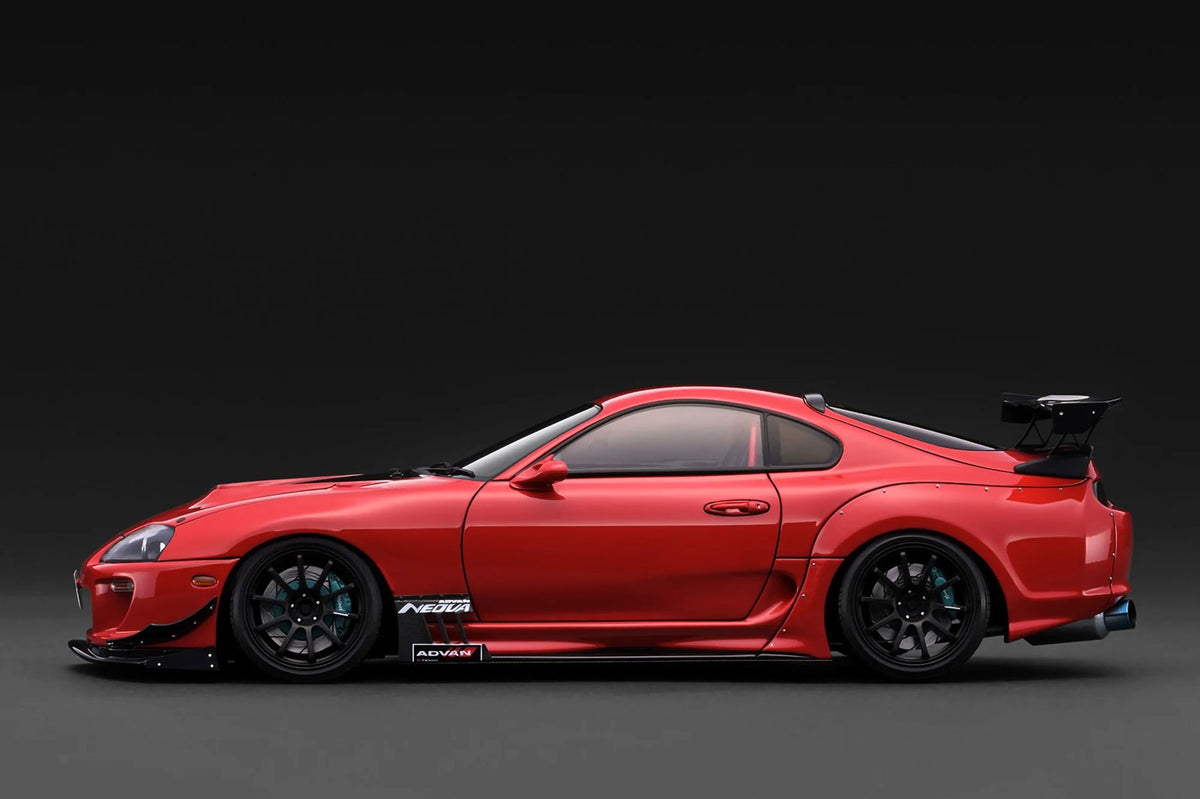 Toyota Supra RZ JZA80 ORIDO-STREET Ver. Rot 1/18 Modellauto aus Resin Ignition