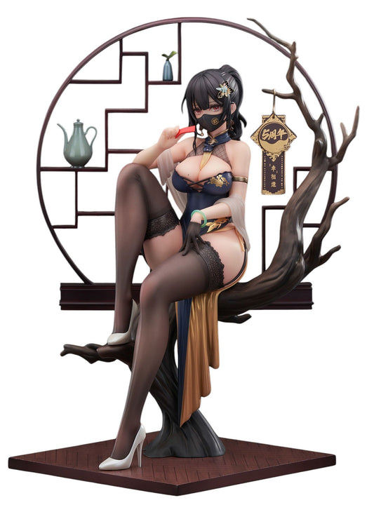 Xiami Chinese Dress Black Ver. w/ Bonus 10.2in 1/7 Figure PVC Statue Apex NIB