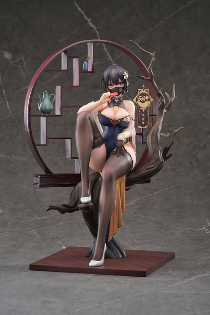 Xiami Chinese Dress Black Ver. w/ Bonus 10.2in 1/7 Figure PVC Statue Apex NIB