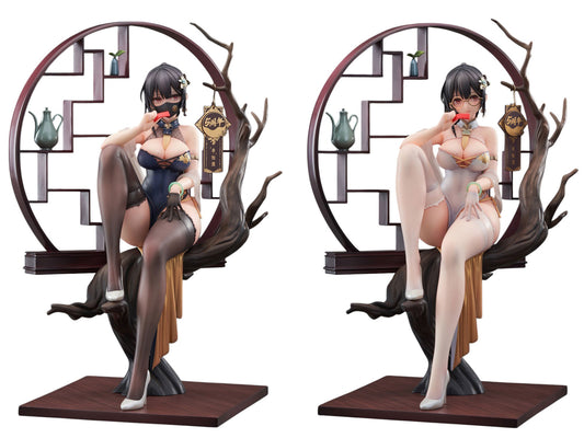Xiami Chinese Dress Set of Black and White 10in 1/7 Figure PVC Statue Apex NIB