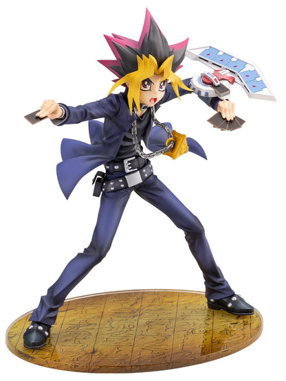 PVC figurine with spiky hair on a white background