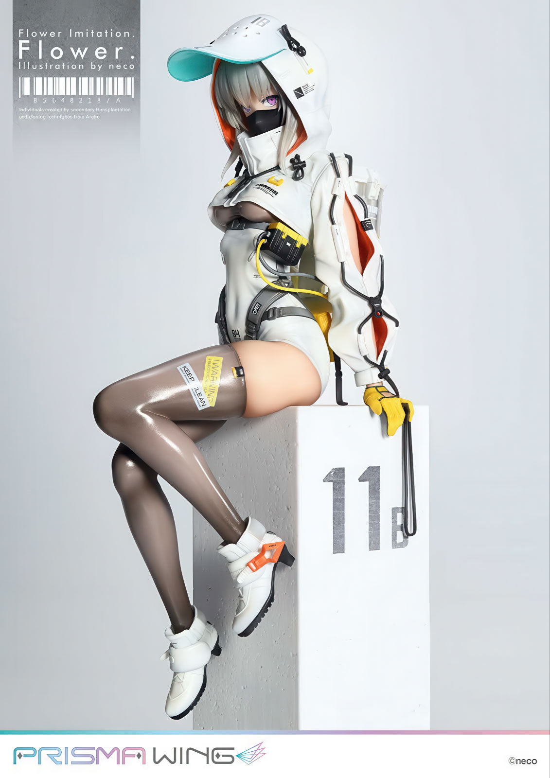 neco Flower Imitation. 11in 1/7 Figure PVC Statue Prisma Wing Prime 1 Studio NIB