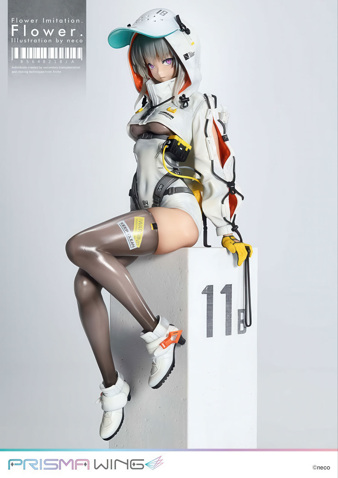 neco Flower Imitation. 11in 1/7 Figure PVC Statue Prisma Wing Prime 1 Studio NIB